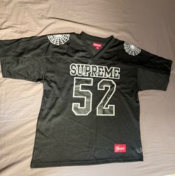 Black Supreme Jersey Spiderweb