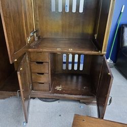 Large Wardrobe TV Storage Cabinet In Good Condition 