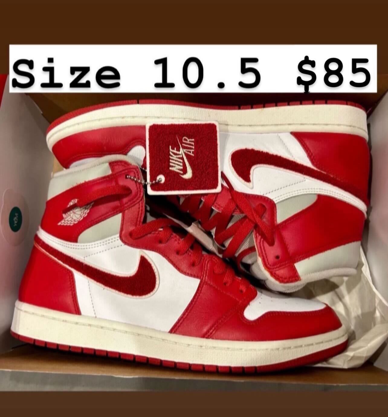 Jordan Retro 1s Red High OG Size 10.5