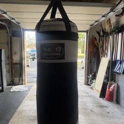 Nazo Boxing 135lb Heavy Bag With Spring And Swivel 