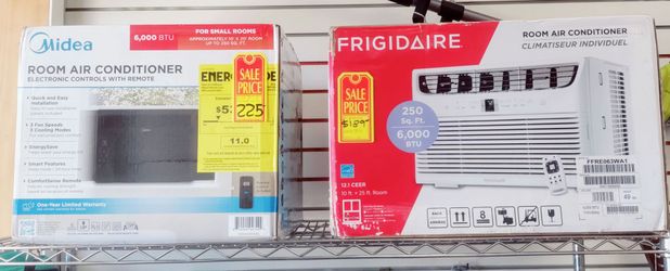 AIR CONDITIONERS WITH REMOTE ON SALE MIDEA/ FRIGIDAIRE