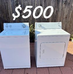 Washer & gas dryer