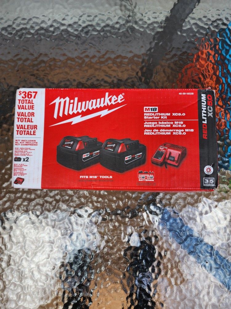 Milwaukee M18 Batteries And Charger