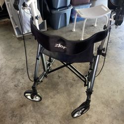 Zler Rollator Walker with PU Solid Tires