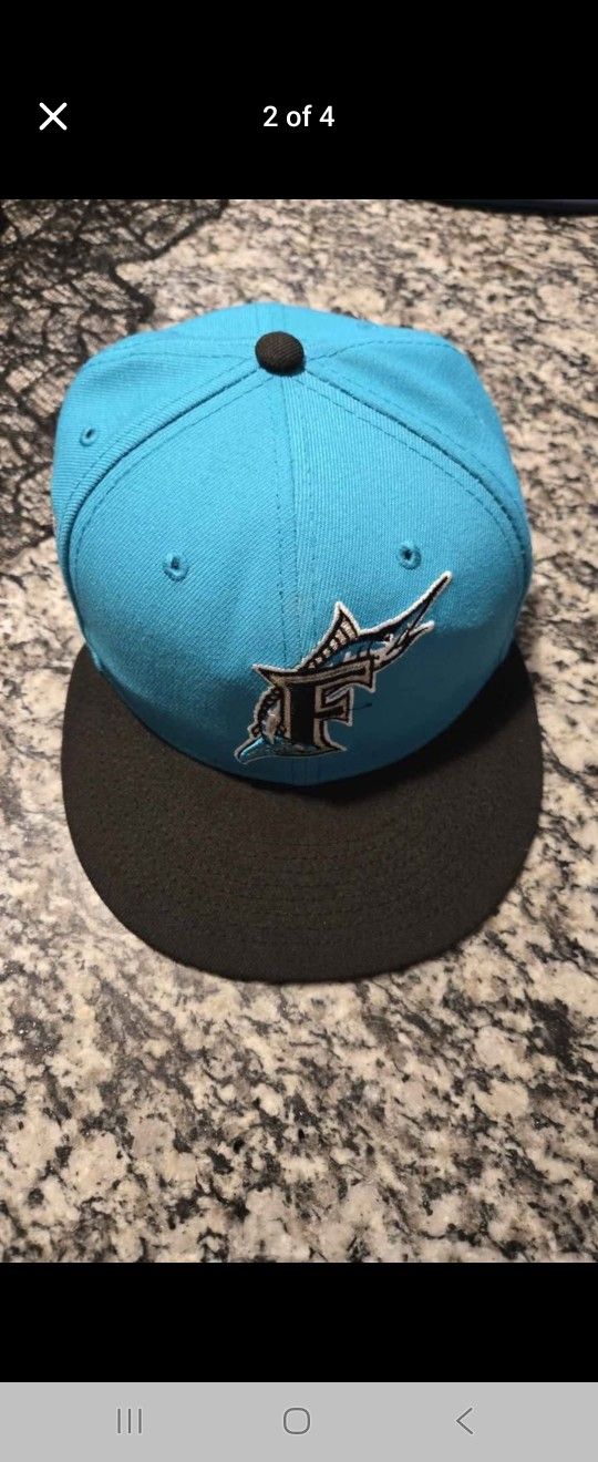 Florida Marlins 10th Anniversary Fitted Hat
