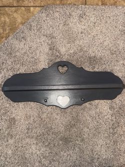 Vintage heart wall hang rack