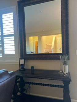 Console table & mirror