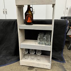 Handcrafted Rustic Pallet Wood Shelving Unit