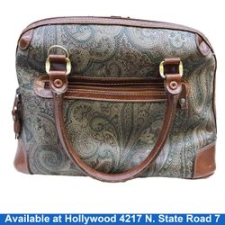 Carryland Paisley Pattern Brown Purse / Handbag