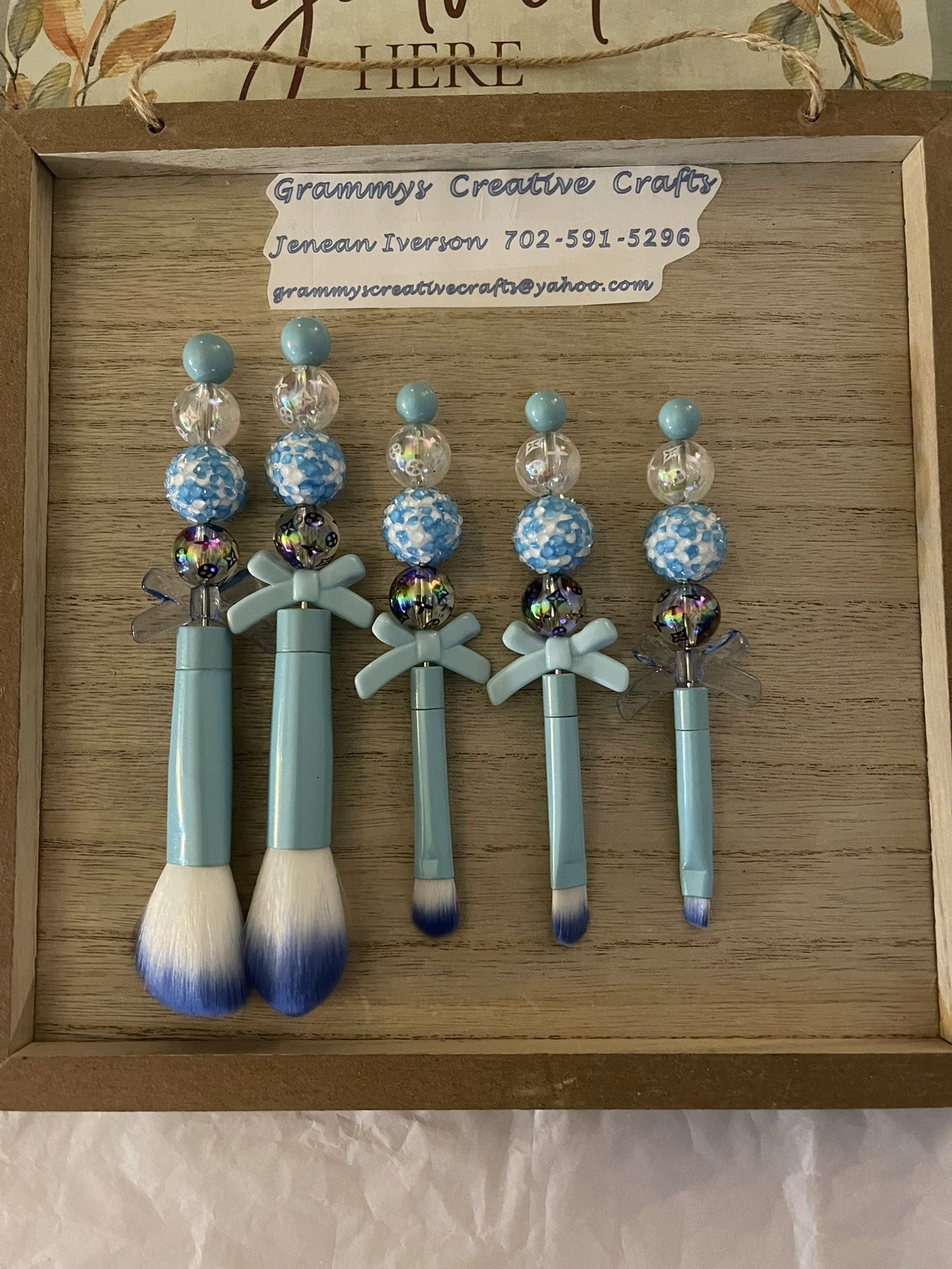 Makeup Brushes. Beaded