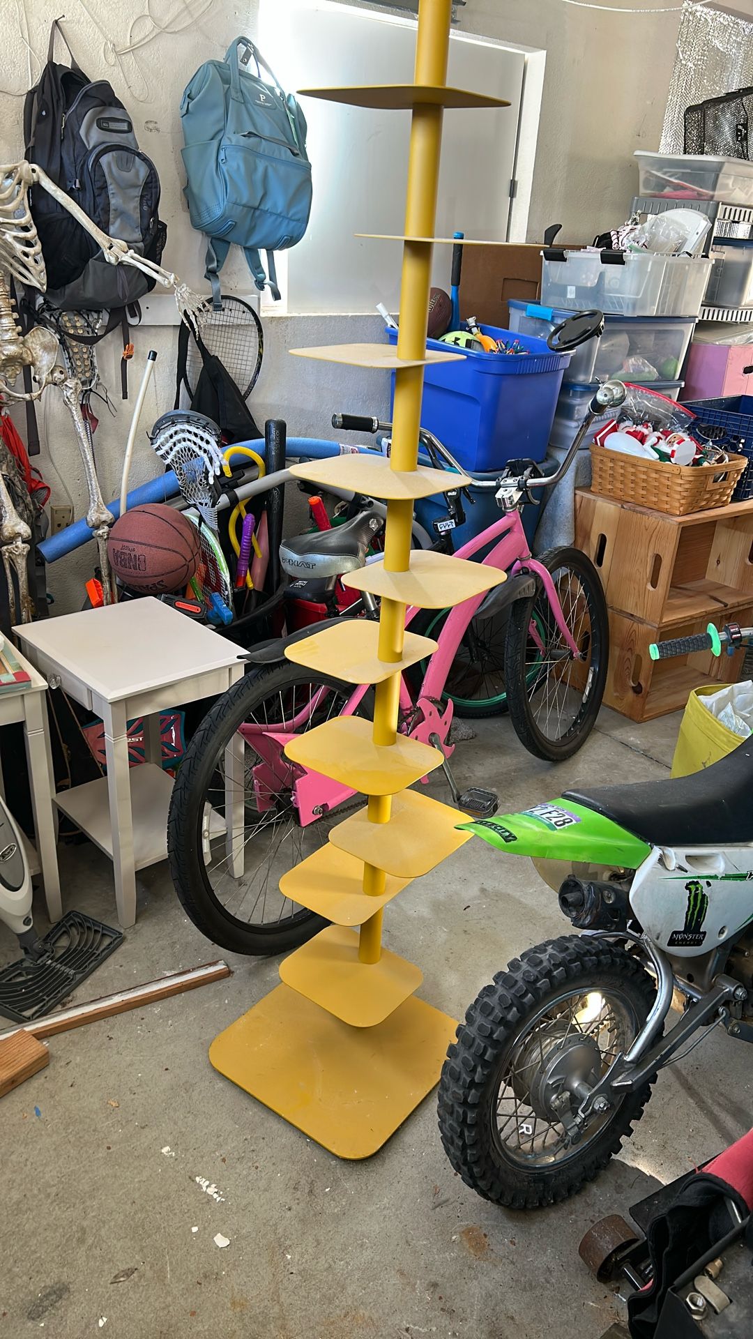 Vertical Book Shelf Yellow