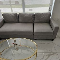 $150.00 LIKE NEW COUCH + OTTOMAN 