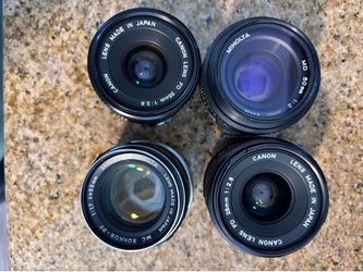 Canon and minolta camera lens