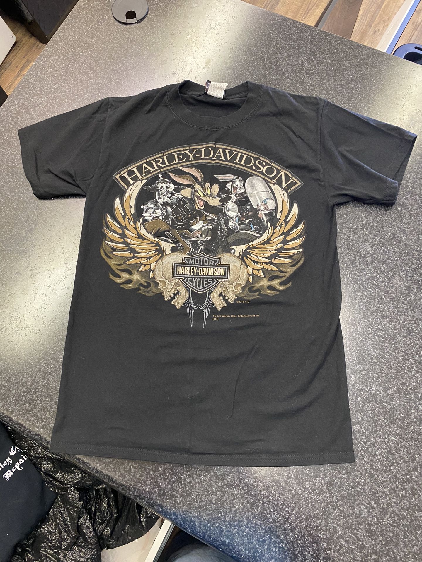 Las Vegas Harley Davidson Looney Tunes Petite Size Small Collectors Tshirt