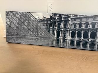 Louvre Paris B&W Wall Art