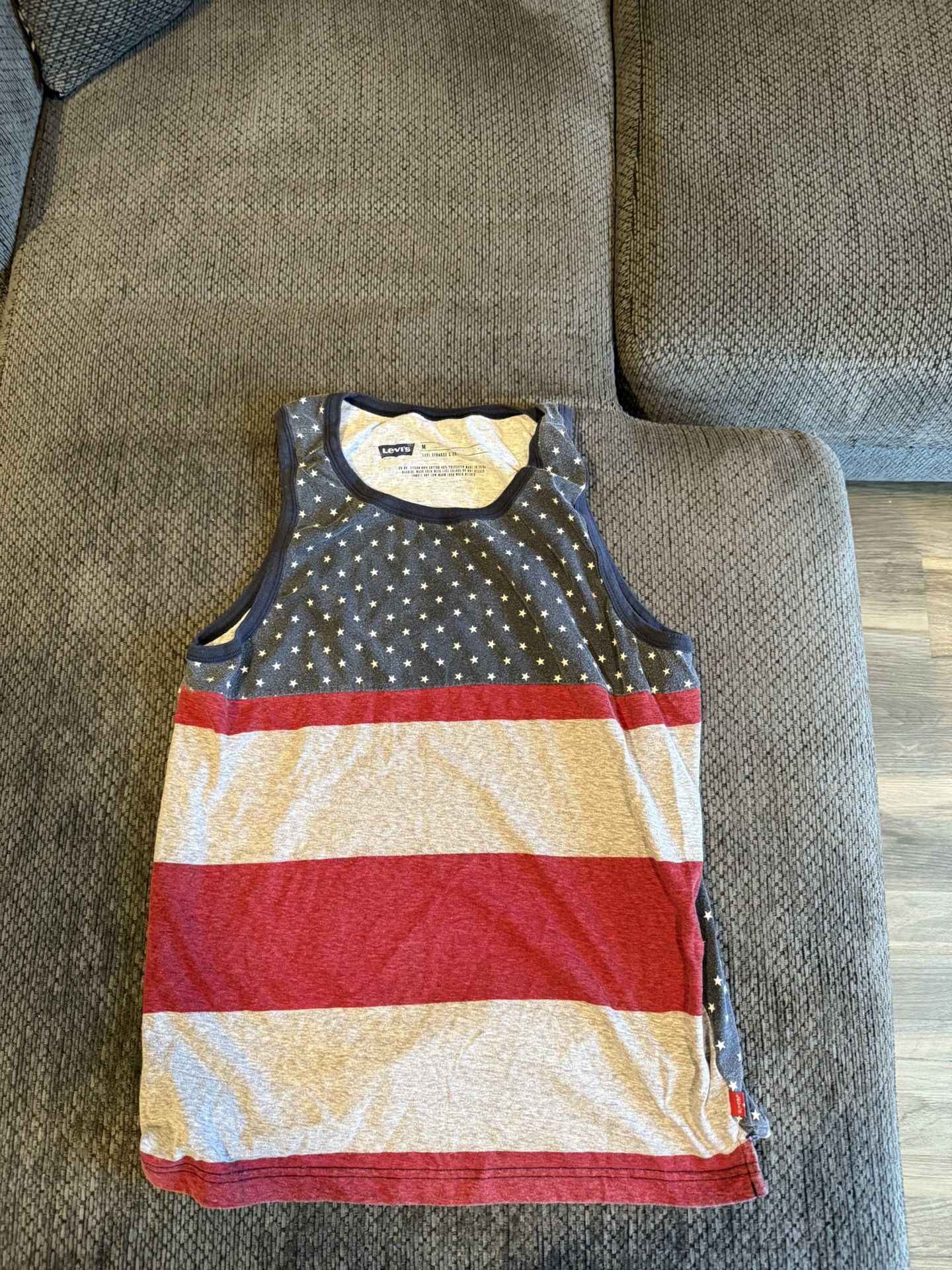 Levi American flag tank top- size medium
