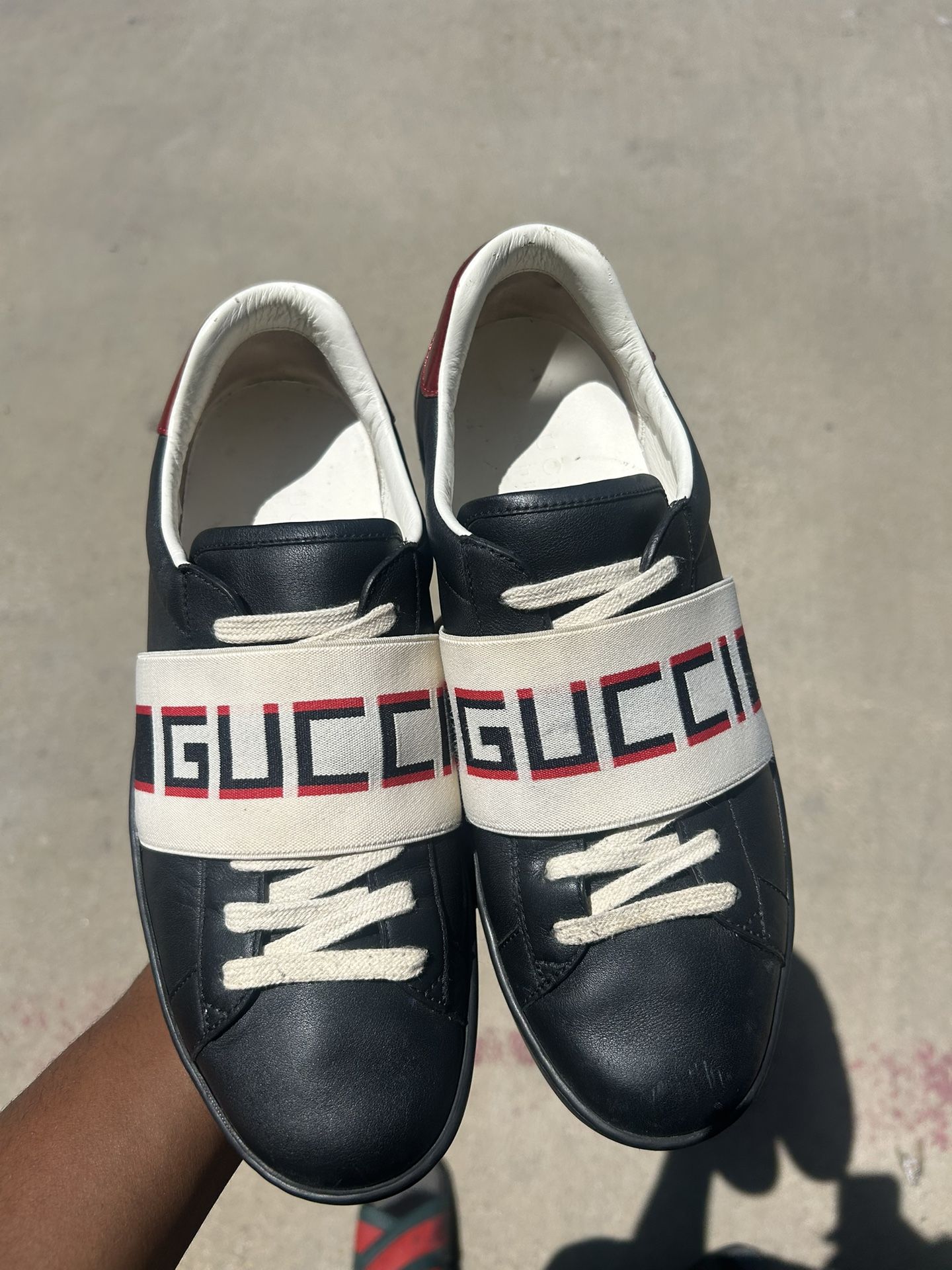 Black Gucci Ace Strip