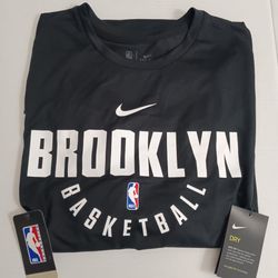 3XLT Nike Brooklyn Nets NBA Practice Shooting Shirt Men's Dri-Fit Black