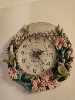 Clock and jewelry box