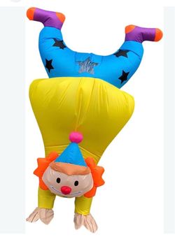 Adult Inflatable Upside Down Clown Costume