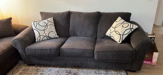 3 seat couch and loveseat with ottoman
