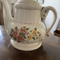 Vintage TeaKettle With Coffee Jar