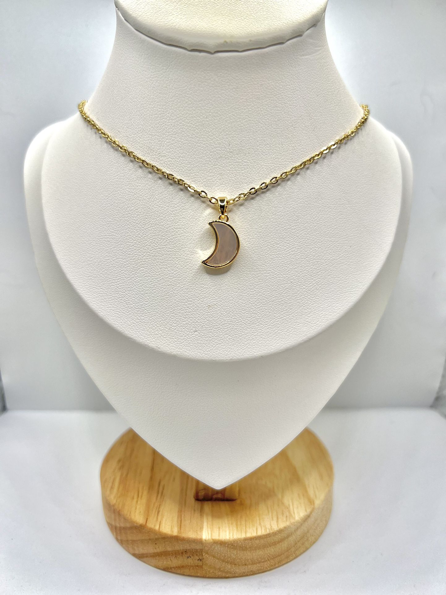 Moon Gold Chain Necklace