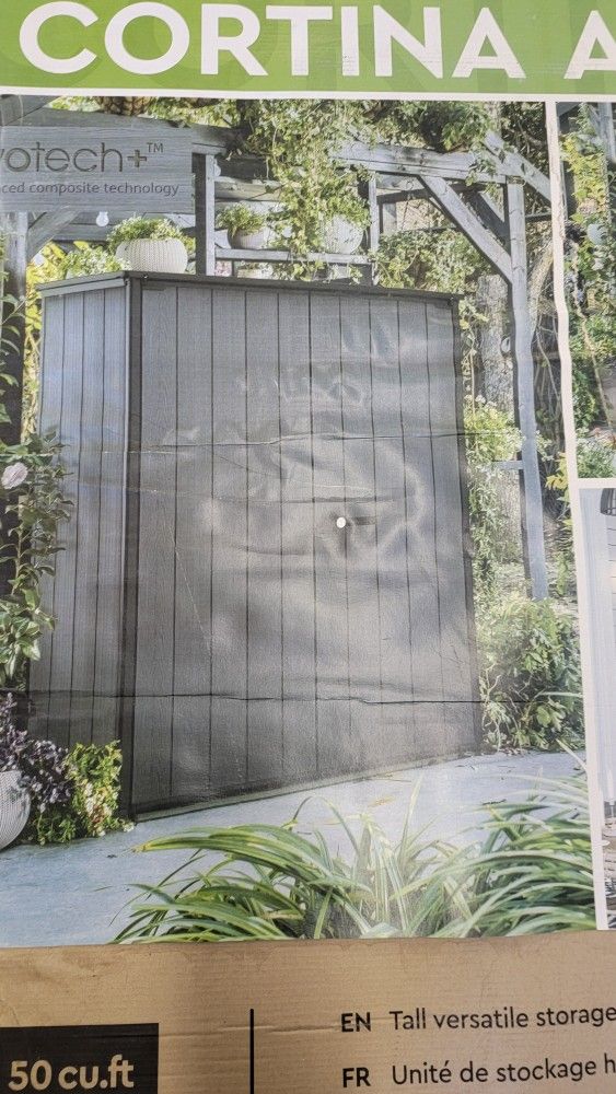 Keter Cortina Alto Premium Modern Vertical Outdoor Storage Shed
