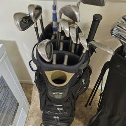 Golf Clubs, Including Bags, Both Sets