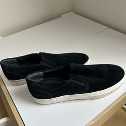 Black Suede Vince Shoes Size 10