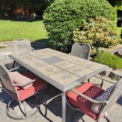 Patio Table With 4 Chairs 