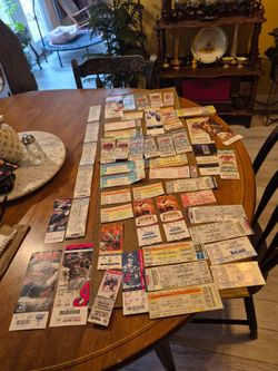 Vintage Cleveland Indians ticket stubs approximately 100