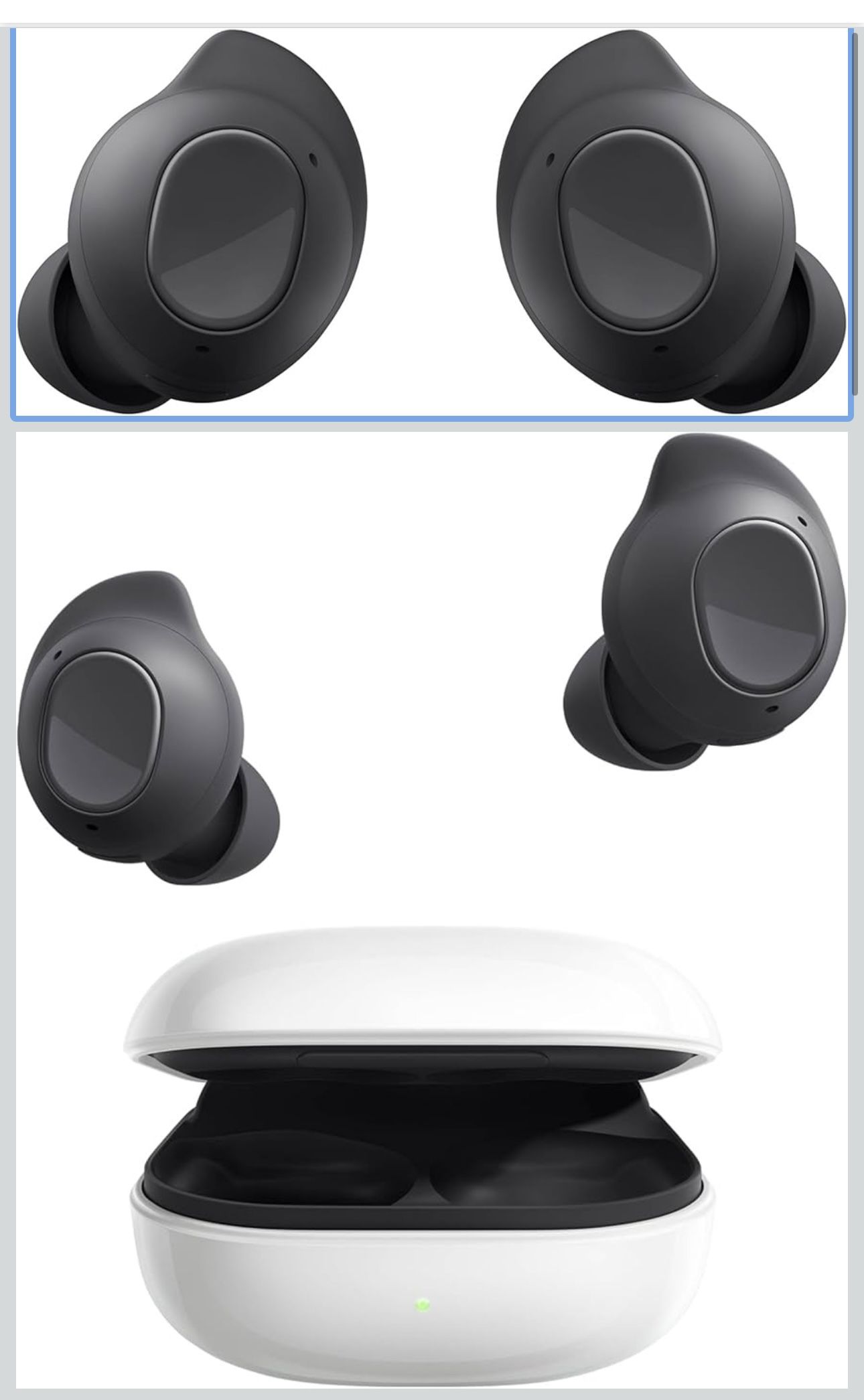 Brand New Samsung Galaxy Buds FE True Wireless Bluetooth Earbuds, Comfort and Secure in Ear Fit, Auto Switch Audio, Touch Control, Built-in Voice Assi