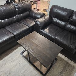Nebraska Living Room Set Dark Brown