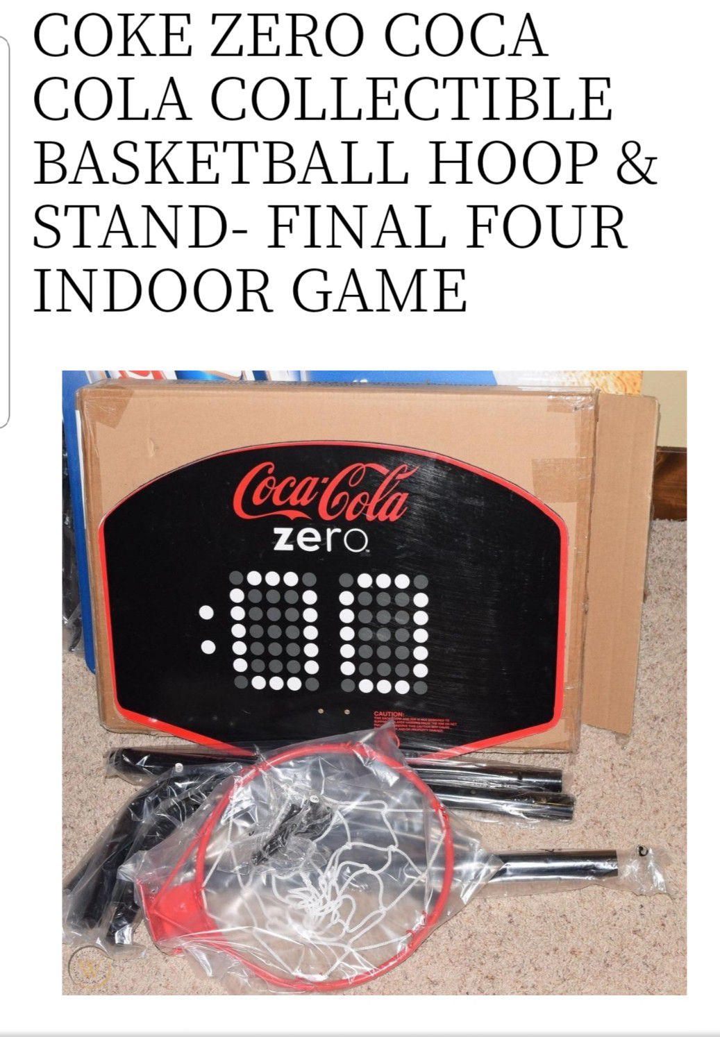 Coca cola zero basketball hoop