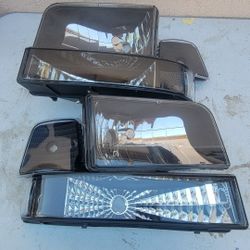 92-96 Ford F150 F250 F350 92-96 Bronco Headlights Luces Micas Calaveras Faros Faroles Focos Headlamps 