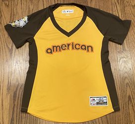 2016 American League MLB All Star Game Majestic Cool Base Sewn Jersey Size Small