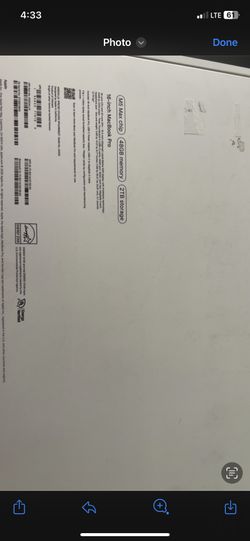 MacBook Pro 16 in . M5max chip 2 tb brand new