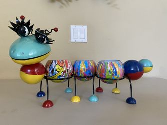 Caterpillar Statue Planter - Multi Color