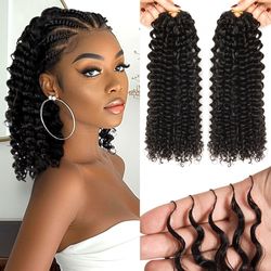 Deep Curly Crochet human hair