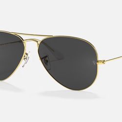 Raybands Sunglasses Gold Frame 
