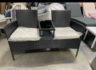 Assembled New Outdoor Wicker Patio Set Outdoor Furniture Set Rattan Bench