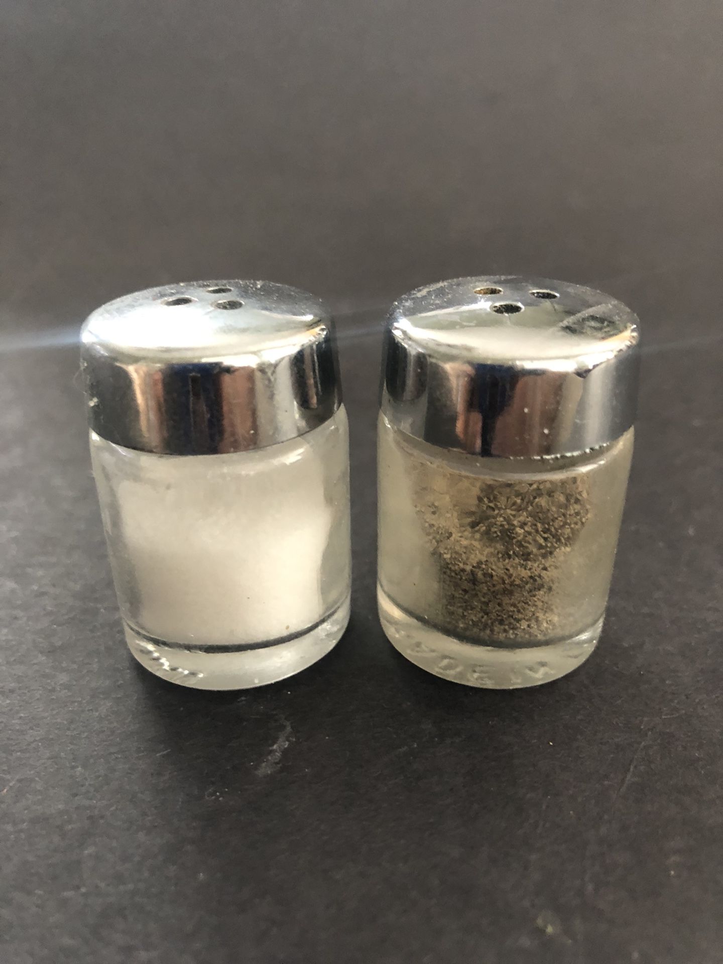 miniature vintage salt & pepper shakers made in taiwan