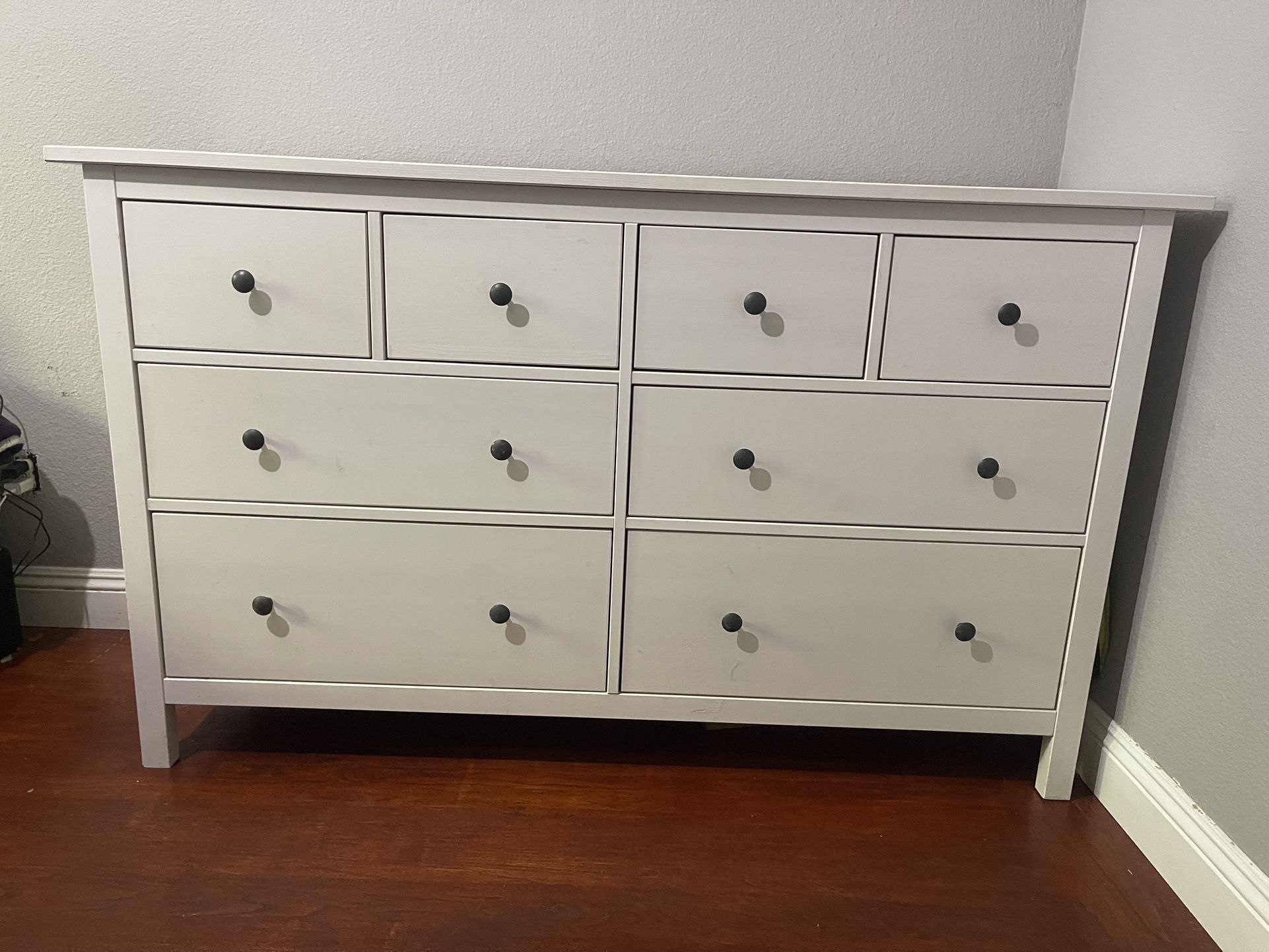 White IKEA Hemnes Dresser