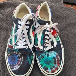 Vans Old Skool Tie Dye Sneakers – Multicolor Psychedelic Print – Unisex