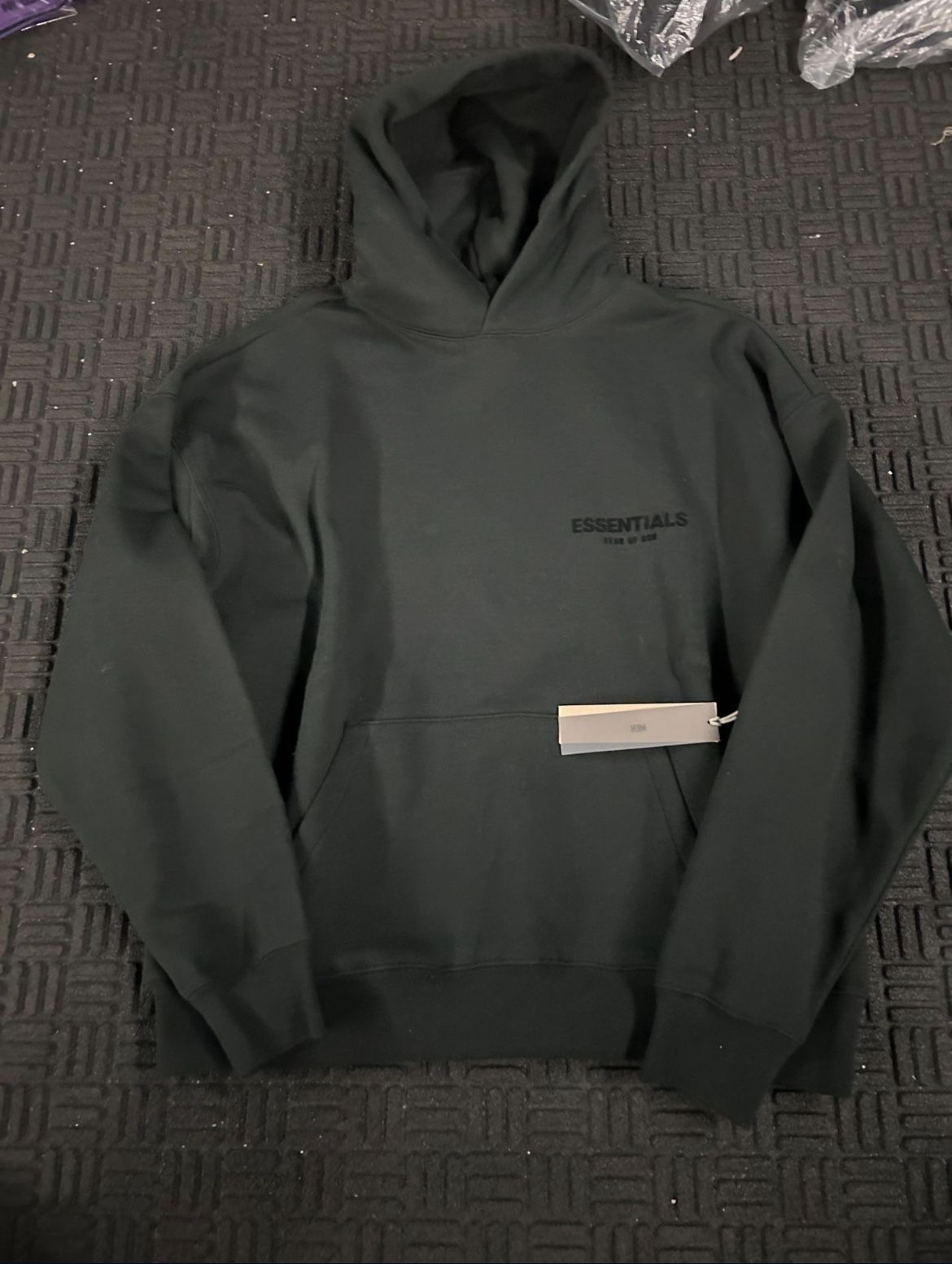 Black essentials hoodie