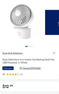 Mini desk fan