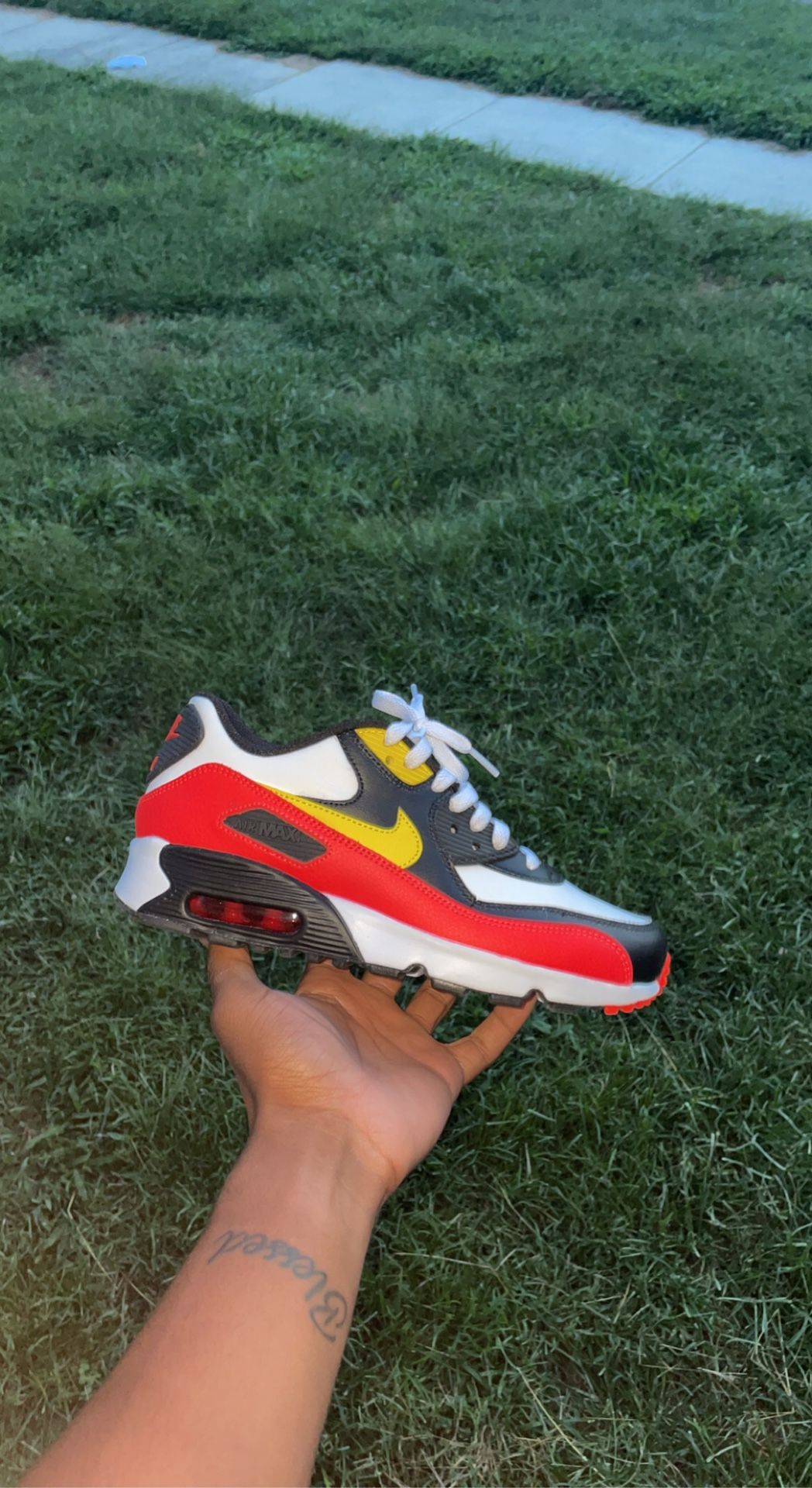 Crimson Black Yellow Airmax 90