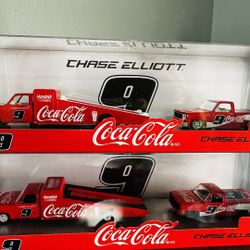 M2 Machines 1:64 Hauler Coca Cola Chase Elliot Squarebody CHASE & REGULAR PAIR