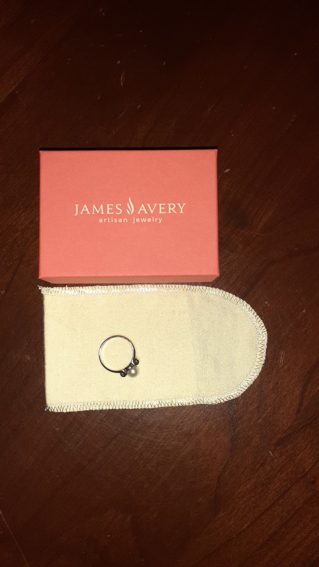 NIB James Avery pearl ring *size 5